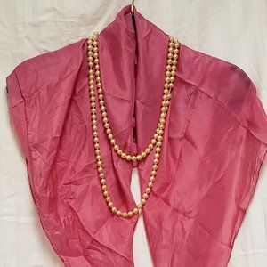 Light Weight Sheer Plain Pink Scarf with a silky touch.